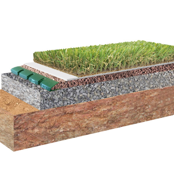 Artificial Grass fitting- cross section image